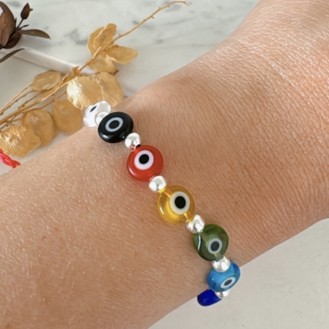 Pulsera Ojitos colores