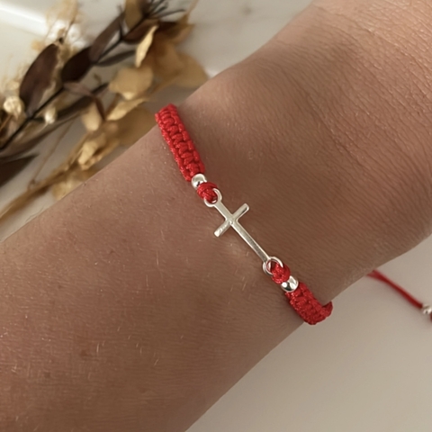 Pulsera Cruz (plata 925)