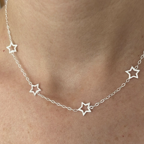 Gargantilla Estrellitas (plata 925)