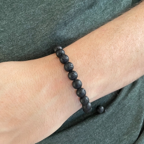 Pulsera Piedra volcanica (Unisex) - comprar online