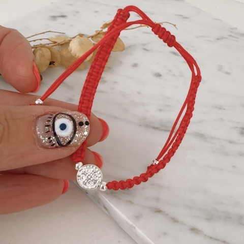 Pulsera San Benito (plata 925) - comprar online