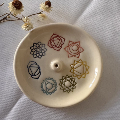 Platito 7 chakras portasahumerio - comprar online