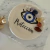 Platito ceramica Ojo Turco con piedras 7 chakras