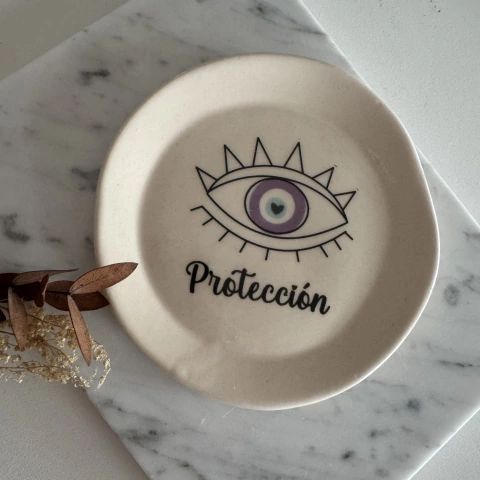 Platito ceramica Ojo Turco (SOLO) - comprar online