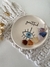 Platito ceramica Gratitud con piedras 7 chakras
