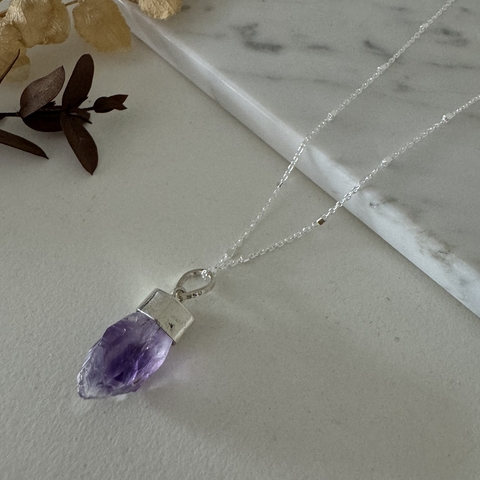Collar Amatista plata 925 - Exclusive