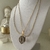Collar Cuarzo gold
