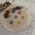 Platito ceramica Chakras con piedras