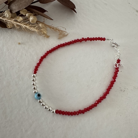 Pulsera Turquia Roja (plata 925) - comprar online