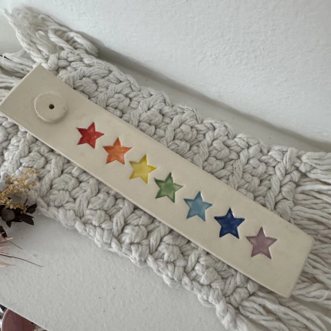Porta sahumerio 7 chakras estrellas - comprar online