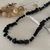 Collar Alegria (escallas obsidiana) - comprar online