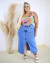 Saia Jeans Midi Plus Size Keyla - comprar online