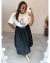 Saia Balonê Plus Size Solange - comprar online