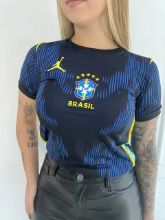 Camiseta Babylook Brasil - comprar online