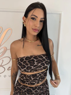 Croped Animal Print