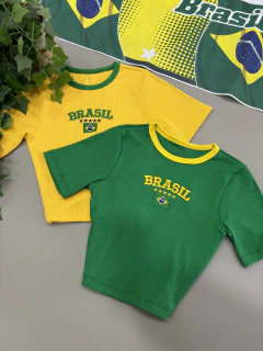 Croped Ribana Brasil - La Beliê Boutique