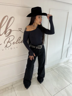Calça Wide Pedraria - comprar online