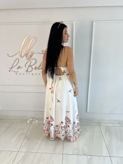 Vestido Linho Bordado na internet