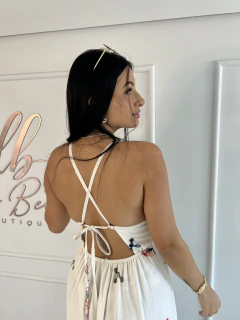 Vestido Linho Bordado - comprar online