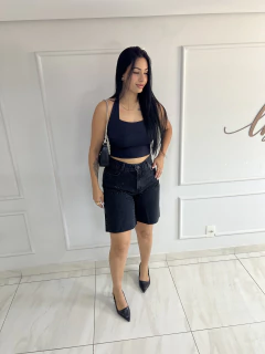Bermuda Jeans Pedraria - comprar online
