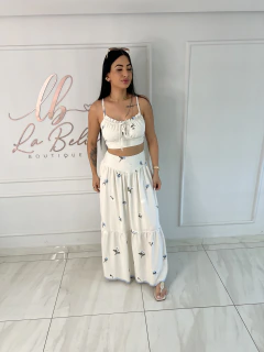 Conjunto Linho Bordado