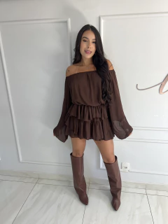 Conjunto - Croped + Shorts Saia
