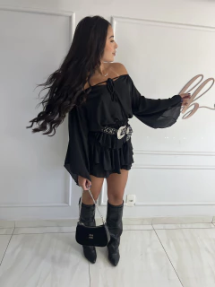Conjunto - Croped + Shorts Saia - comprar online