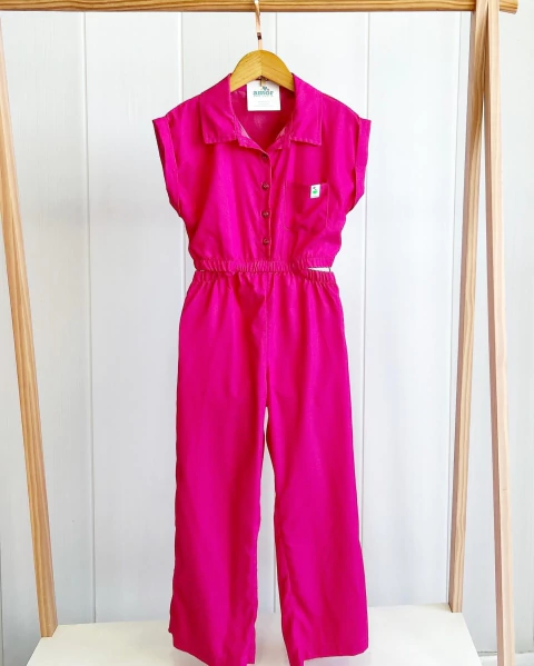 Macacão abertura - Rosa