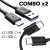 Oferta de 2 Cables USB Carga Rapida 100W - Tipo C y Tipo C a Tipo A - comprar online