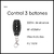 Receptor Persiana Cortina Motor Tubular + 2 Controles de 3 Botones - comprar online