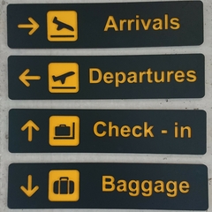 Señalética Aeropuertos - Imaps