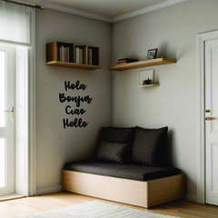 HOLA - CIAO - BONJUR - HELLO (PACK X 4) en internet