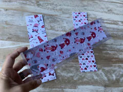 044 - Card 7x25cm + Caixinha Acetato Dia dos Namorados Personalizado - (cópia)