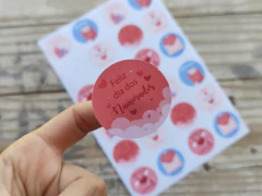 028 - Adesivos Dia DOS NAMORADOS Personalizados