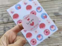 028 - Adesivos Dia DOS NAMORADOS Personalizados - comprar online