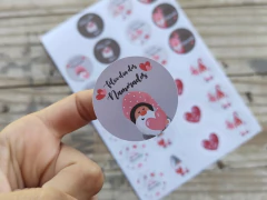 028 - Adesivos Dia DOS NAMORADOS Personalizados - (cópia)