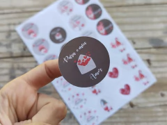 028 - Adesivos Dia DOS NAMORADOS Personalizados - (cópia) - comprar online
