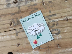 012 - Cartão Card para fundo Biscoito Bolacha Cookie Dia das mães Personalizado - comprar online