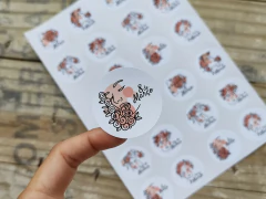 033 - 24 Adesivos Dia da Mulher 4 cm - Pronta Entrega - (cópia) - comprar online