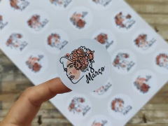 030 - Adesivos Dia da Mulher Personalizados - Tal e Qual Papelaria