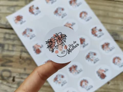 030 - Adesivos Dia da Mulher Personalizados