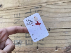 coleção juliana - Adesivos DE/PARA Natal Personalizados 035 - Tal e Qual Papelaria