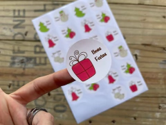 030 - Adesivos Natal Personalizados - (cópia)