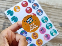 015 - 24 Adesivos dia das CRIANÇAS 4 cm - Pronta Entrega na internet