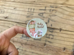 coleção bia - Adesivos Natal Personalizados 053 - Tal e Qual Papelaria