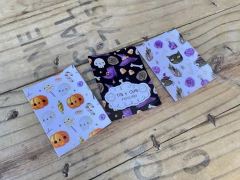 101 - CARTÃO CARD PARA FUNDO BISCOITO BOLACHA COOKIE halloween PRONTA ENTREGA