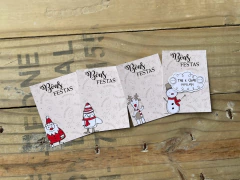 008 - Card para fundo Biscoito Bolacha Cookie NATAL Personalizado