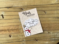 008 - Card para fundo Biscoito Bolacha Cookie NATAL Personalizado - comprar online