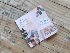 001 - Cartão/Card para Biscoito Bolacha Cookie Dia das Mães 9x9x1,5 cm Personalizado - (cópia) - tienda online