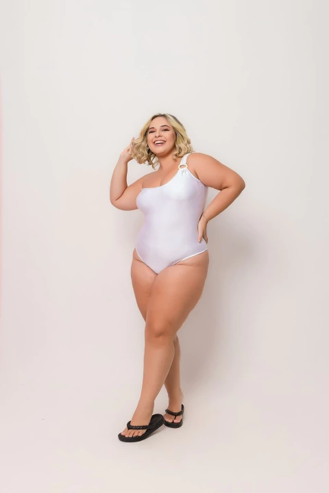 Maiô Ombro Único Plus Size